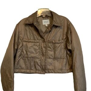ONLY Cassidy Cropped Shacket Size Medium